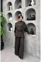 Yasmin Lace Cape Detailed Triple Voile Set, Matching with Hijab, Elegant and Stylish Combination - 4
