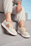 Women's Sneaker Beige Walking & Sports Shoes - 4