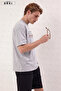 Men's Believe Yourself Printed Oversize Gray T-Shirt & Black Shorts Set – Premium Basic - 4