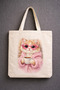 Cat Themed Printed Raw Cloth Bag, Shoulder Bag, Shopping Cloth Bag, Sublimation Printed Cloth Bag - 3