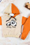 Panda Patterned Hooded Baby Boy Set - 2