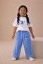 Girl's Printed Comfortable Fit Summer Set - 6