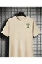 Tequila Therapy Tee Design Printed Short Sleeve Crew Neck White -Beige-Black Unisex Oversize Tshi̇rt - 2