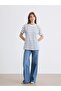 Crew Neck Striped Women's T-Shirt (S6) - 2