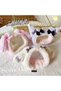 Cinnamoroll Plush Eared Hairband Women's Makeup Skin Care Headband Plush Spa Kawaii Rabbit Crown Pink - 3