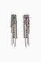Rhinestone dangle earrings - 3
