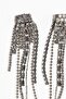 Rhinestone dangle earrings - 4