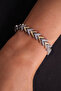 Brass Vip Series Gold Zircon Stone Fish Scale Model Women's Bracelet - 2