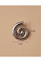 Asymmetrical Spiral Form Hoop Steel Earrings - 4