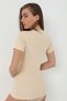Women's Skin T-Shirt Crew Neck Short Sleeve Undershirt 100% Cotton Ribbed - 4