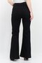 Women Regular Fit Flare Leg Stretchable Jeans, Black - 3
