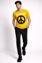 100% Cotton Regular Fit Large Peace Logo t Shirt - 2