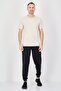 Men Sportswear Fit Short Sleeve Training T-Shirt, Beige - 4