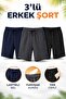 Unisex Relaxed Fit Jersey Sports Shorts, 3-Pack