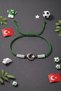 Green and White Champion Spirit Moon Star Fan Bracelet