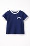 Flared Leggings with Stripes on the Edge & Embellished T-Shirt with Ribbon Print, 2-Piece Girls' Set (2-9 Years Old) - 6