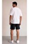 Men's Breathable Patterned Fabric Shorts with Pockets and Zipper Detail on the Back - 5