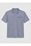 Plum Polo Collar Patterned Men's T-Shirt (S6) - 5