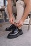 Jy06 Solven Lace-Up Patent Leather Men's Casual Sports Classic Shoes Rst - Black - 2
