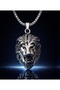 Stainless Steel Power Symbol Lion Head -King Lion Necklace - 4