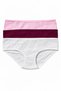 Ultra Comfortable 100% Cotton Ribbed Panties 3-Piece Set - 2
