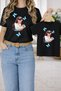 Mother-Daughter Matching Oversize T-Shirt Twin T-Shirt 100% Cotton Comfortable Fit (Single Price)