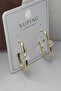Xuping Vip Women's Star Baguette Stone U Model Earrings 2cm - 4