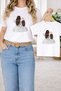 Mother-Daughter Matching Oversize T-Shirt Twin T-Shirt 100% Cotton Comfortable Fit (Single Price)