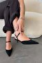 Lilya Women's Suede Low Heel Shoes Black