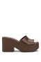 Posh Ad Light Beige Women's Wedge Heel Slippers - 2