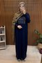 Women's Combed Cotton Vorteks Dress Stone Design Dress Prayer Dress Hijab Dress Code: Js26Penye001 - 5