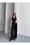 Women's Fabric Belted Palazzo Trousers - 3