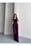 Women's Fabric Belted Palazzo Trousers - 4