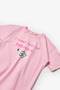 Le Mabelle Girl's Floral Printed Oversize T-Shirt Pink - 4