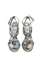 Women's Sandals High Heel Platinum Banded with Accessories New Season D3741 - 6