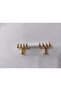Light 64 mm (6.4 cm) White-Gold 5 Pieces Drawer Wardrobe Furniture Handle Children's Room Kitchen - 3