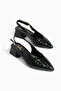 Knitted Patterned Women's Classic Shoes with Heel Heel 3 cm - 4