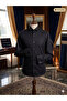 Ars Ata Collar Black Buttoned Slim Fit Cotton Men's Bridal Suit & Tuxedo Shirt - Special Design with Cuffs - 7