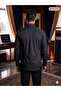 Ars Ata Collar Black Buttoned Slim Fit Cotton Men's Bridal Suit & Tuxedo Shirt - Special Design with Cuffs - 4