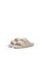 Men's Adjustable Buckle Arizona Ecru Cream Slippers - 5