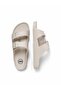 Men's Adjustable Buckle Arizona Ecru Cream Slippers - 4