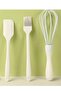 3-Piece Silicone Pastry Dessert Making Set Whisk-Brush-Spatula