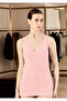 Women's 2-Piece Lace Detailed Viscose Lycra Undershirt - V-Neck Ribbed Camisole Undershirt - 4