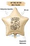 18 Inch Beige Star Foil Balloon |   It's Good That You'Re Here, My Dear Mom |   Mother's Day Gift