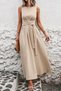 New Season Women's Off-The-Shoulder Waist Tie Long Aerobin Summer Dress - 2