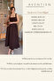Elegant Flared Maxi Brown Dress with Straps - 2
