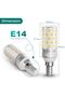 لمبة LED E14 9 واط [4 قطع] تعادل 100 واط هالوجين، ضوء دافئ 3000 كلفن أصفر 220 فولت - 2