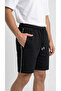 Men's Black Color Shorts with Side Piping, Front Pockets, Zipper Back Pocket - 8