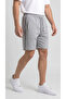 Men's Gray Color Shorts with Side Piping, Front Pockets, Zipper Back Pocket - 4