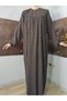 Robadan Long Sleeve 100% Viscose Pressed Floral Mother Dress, Prayer Dress, Hijab Dress - 5